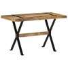 vidaXL Dining Table 120x60x76 cm Rough Mango Wood