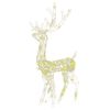 vidaXL Acrylic Reindeer Christmas Decorations 3 pcs 120 cm Warm White