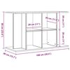 vidaXL Aquarium Stand Artisan Oak 100x40x60 cm Engineered Wood