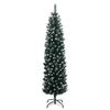 vidaXL Artificial Slim Christmas Tree 150 LEDs 150 cm