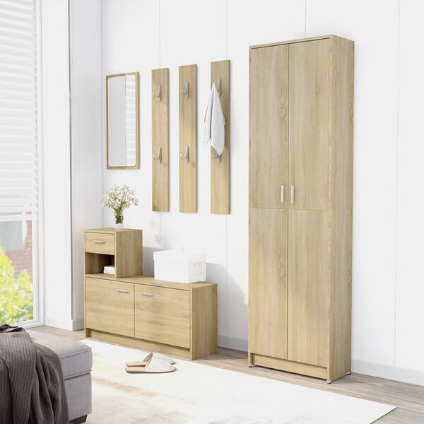 vidaXL Hallway Wardrobe Sonoma Oak 55x25x189 cm Engineered Wood