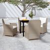 vidaXL 5 Piece Garden Dining Set Brown