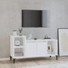 vidaXL TV Cabinet White 100x35x55 cm Engineered Wood