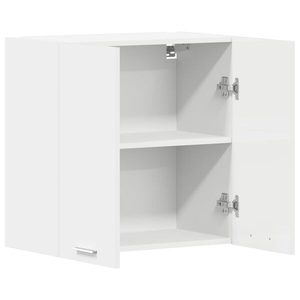 vidaXL Hanging Cabinet Lyon High Gloss White 60x31x60 cm Engineered Wood