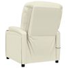 vidaXL Massage Chair Cream White Faux Leather