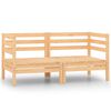 vidaXL Garden Corner Sofas 2 pcs Solid Wood Pine