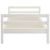 vidaXL Bed Frame without Mattress White 90x190 cm Single Solid Wood Pine