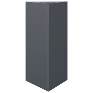 vidaXL Garden Planter Anthracite Triangular 40x34.5x75 cm Steel
