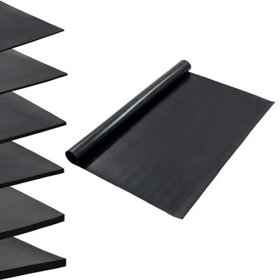 vidaXL Floor Mat Anti-Slip Rubber 1.2x2 m 2 mm Smooth