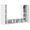 vidaXL TV Cabinet Set 6 pcs White Engineered Wood