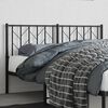 vidaXL Metal Replace Headboard Black 150 cm