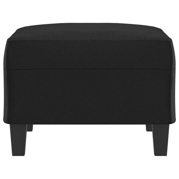 vidaXL Footstool Black 70x55x41 cm Faux Leather
