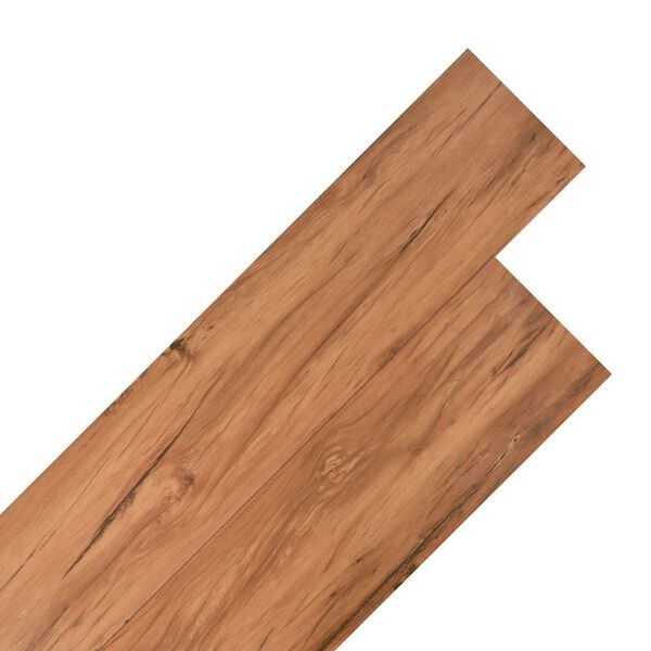 vidaXL Flooring Planks 18 pcs Brown 5.26 m&sup2; PVC