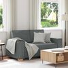 vidaXL 2-Seater Sofa Dark Grey 160x78x84 cm Fabric