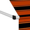vidaXL Manual Retractable Awning 200 cm Orange and Brown