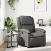 vidaXL Massage Recliner Chair Grey Faux Leather