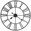 vidaXL Wall Clock | Black | Metal | XXL | Clock | Wall Clock | Circular