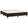 vidaXL Box Spring Bed with Mattress Black 137x187 cm Double Size Velvet