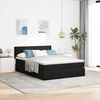 vidaXL Ottoman Bed with Mattress Black Double Velvet