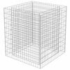 vidaXL Gabion Raised Bed Galvanised Steel 90x90x100 cm