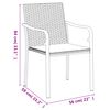 vidaXL 9 Piece Garden Dining Set with Cushions Poly Rattan and Steel
