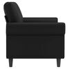 vidaXL 2-Seater Sofa Black 140 cm Faux Leather