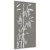 vidaXL Garden Wall Decoration 105x55 cm Corten Steel Bamboo Design