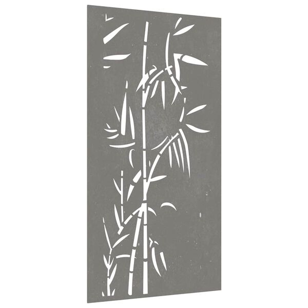 vidaXL Garden Wall Decoration 105x55 cm Corten Steel Bamboo Design