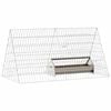 vidaXL Chicken Cage Silver 110 x 55 x 55 cm Galvanised Steel