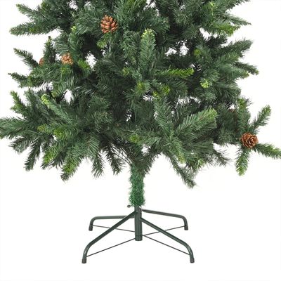 vidaXL Artificial Pre-lit Christmas Tree with Ball Set Green 180 cm