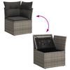 vidaXL 8 Piece Garden Sofa Set with Cushions Grey Poly Rattan