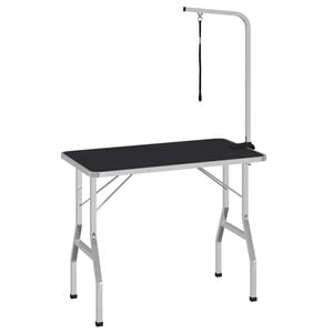 vidaXL Bath Grooming Table for Dogs Cats Pets Adjustable 1 Loop