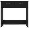 vidaXL Desk Black 80x40x75 cm Engineered Wood