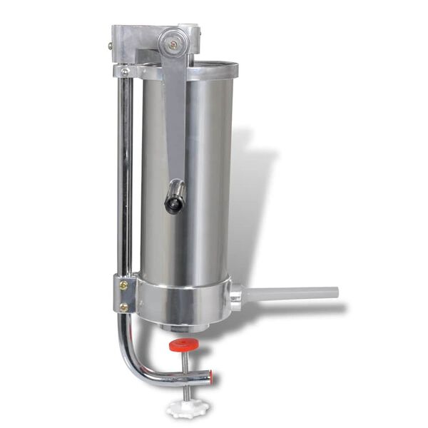 vidaXL Manual Stainless Steel Vertical Sausage Stuffer/Sausage Filler/Maker 3.5L