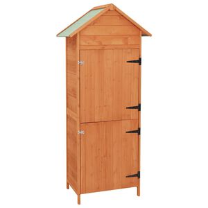 vidaXL Garden Storage Cabinet Brown 42,5x64x190 cm