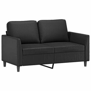 vidaXL 2-Seater Sofa Black 120 cm Faux Leather