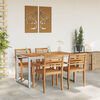 vidaXL Garden Table with U-shaped Legs 140x80x75 cm Solid Wood Acacia