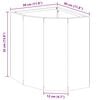 vidaXL Corner Planter Rusty 30 x 30 x 35 cm Weathering steel