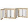 vidaXL Foldable Dog Gate with Stands 4 pcs Sonoma Oak 321 cm