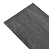 vidaXL Flooring Planks 18 pcs Black and White 5.26 m&sup2; PVC