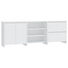 vidaXL 3 Piece Sideboard White Engineered Wood