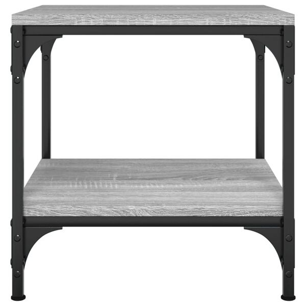 vidaXL Coffee Table Grey Sonoma 50x50x40 cm Engineered Wood