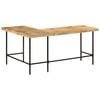 vidaXL Desk 165x110x77 cm Solid Wood Mango and Iron