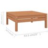 vidaXL 10 Piece Garden Lounge Set Honey Brown Solid Wood Pine