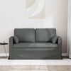 vidaXL Sofa Dark Grey 139 x 78 x 80 cm Fabric