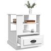 vidaXL Side Table White 50x50x60 cm Engineered Wood