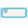 vidaXL Toddler Safety Bed Rail Blue 190x25 cm Fabric