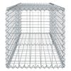 vidaXL Gabion Basket with Cover 200x50x50 cm Galvanised Iron