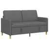 vidaXL Sofa with Storage Dark Grey 152 x 78 x 87 cm Polyester