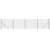 vidaXL Wire Mesh Fence with Spike Anchors Anthracite 1,4x10 m